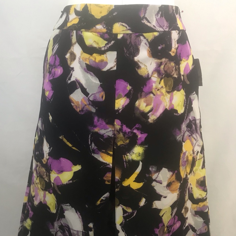 Floral Black Aline Skirt
